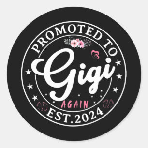Sticker Rond À Gigi Est 2024 Faire-part de grossesse