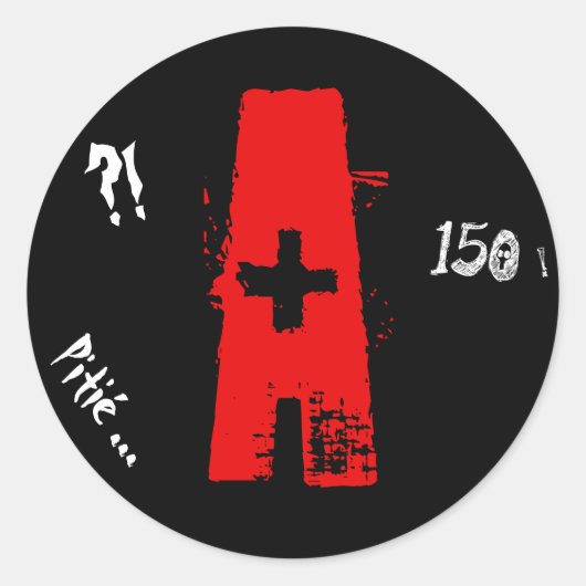 Sticker Rond A jeune permis (Devant)