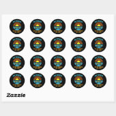 Sticker Rond à la retraite non plus mon problème (Feuille)