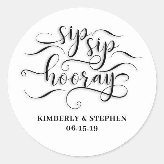 Sticker Rond À la vôtre (Devant)