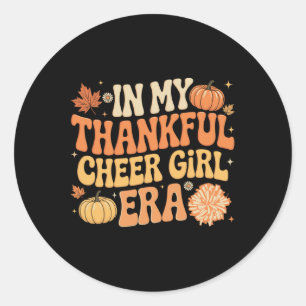 Sticker Rond À l'époque de ma fille de la joie de remerciement