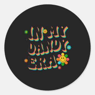 Sticker Rond À l'ère dandy drôle dandy vibes couleur pour homme