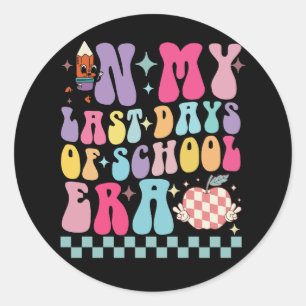 Sticker Rond À l'ère de mes derniers jours d'école La vie d'ens