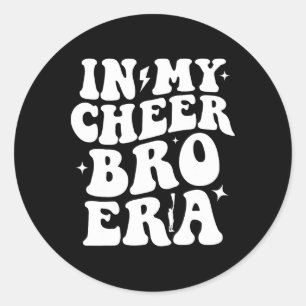 Sticker Rond À l'ère de mon frère de cheer Cheerleading Sports