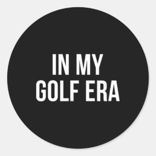 Sticker Rond À l'ère de mon golf -