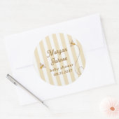 Sticker Rond A Little Bee Baby Shower (Enveloppe)