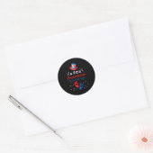 Sticker Rond A Little Firecracker Is on the Way 4th of July (Enveloppe)