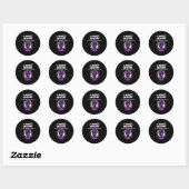 Sticker Rond A Mighty Seizure Elepsy Awareness Funny Suprt (Feuille)