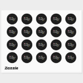 Sticker Rond À mon ère scientifique (Feuille)