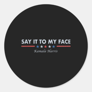 Sticker Rond À Mon Visage Rétro Dire 2024
