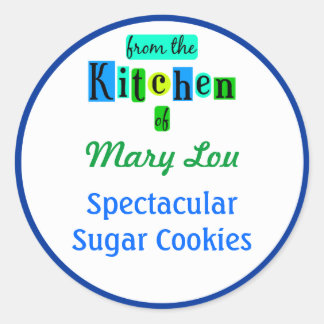 Sticker Rond À partir de la cuisine des chevalets à cuisson ble