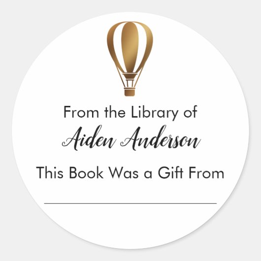 Sticker Rond À partir de la plaque d'immatriculation du ballon  (Devant)