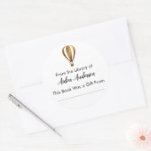 Sticker Rond À partir de la plaque d'immatriculation du ballon  (Enveloppe)