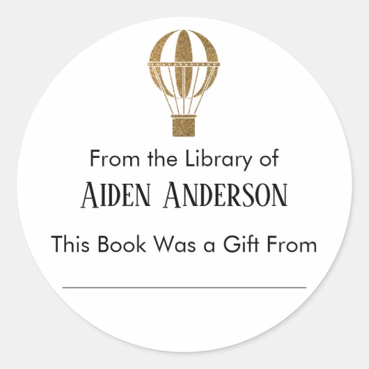 Sticker Rond À partir de la plaque d'immatriculation du ballon  (Devant)