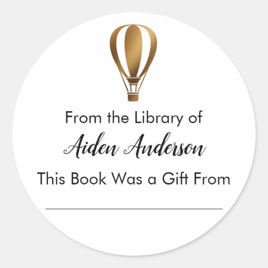 Sticker Rond À partir de la plaque d'immatriculation du ballon (Devant)