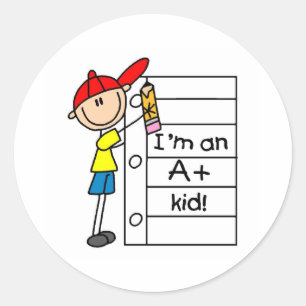 Sticker Rond A plus l'enfant