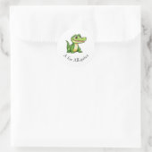 Sticker Rond A pour Alligator (Sac)