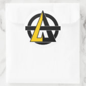 Sticker Rond A pour l'agorisme (Sac)