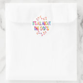 Sticker Rond A propos de les années 50 (Sac)