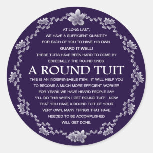 Sticker Rond A Round Tuit