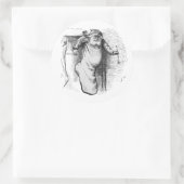 Sticker Rond A Stocking Full (1879) de Thomas Nast. (Sac)