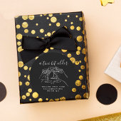 Sticker Rond A Tini Bit Older Black Martini Birthday Thank You