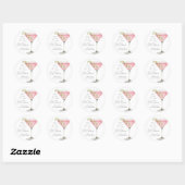 Sticker Rond A Tini Bit Older Martini Birthday (Feuille)