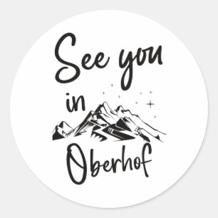 Sticker Rond A Voir À Oberhof Allemagne Vacances Ski