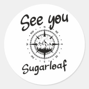 Sticker Rond A Voir En Pain De Sucre Usa Vacances Ski Comp 1