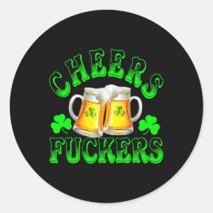 Sticker Rond À votre santé Ers Drôle St Patricks Day Boire Irla