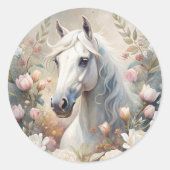 Sticker Rond A White Horse (Devant)