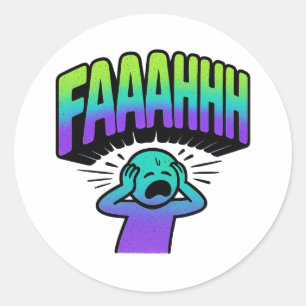STICKER ROND AAAAAAAHHH