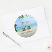 Sticker Rond Aaah... MODÈLE de retraite (Enveloppe)