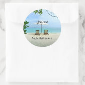 Sticker Rond Aaah... MODÈLE de retraite (Sac)