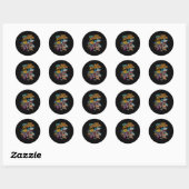 Sticker Rond Aaahh Real Monstres Tous les caractères (Feuille)
