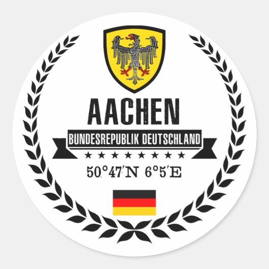 Sticker Rond Aachen (Devant)