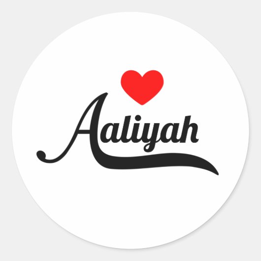 Sticker Rond Aaliyah (Devant)