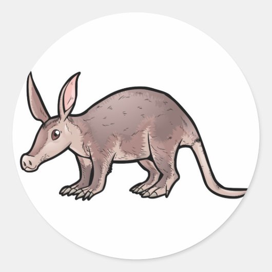 Sticker Rond Aardvark (Devant)