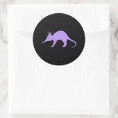 Sticker Rond Aardvark violet (Sac)