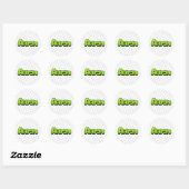Sticker Rond Aaron (Feuille)