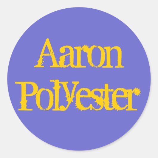 Sticker Rond Aaron Polyester (Devant)