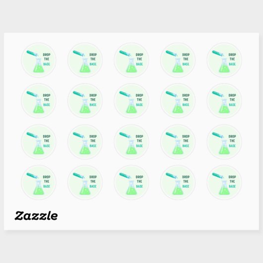Sticker Rond Abandonner la Base (Feuille)