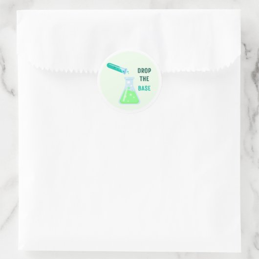 Sticker Rond Abandonner la Base (Sac)