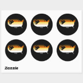 Sticker Rond Abarbéen (Feuille)