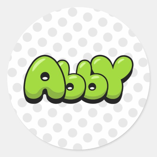 Sticker Rond Abby (Devant)