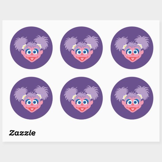 Sticker Rond Abby Cadabby Face (Feuille)