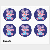 Sticker Rond Abby Cadabby Fairy (Feuille)