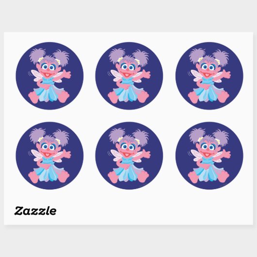 Sticker Rond Abby Cadabby Fairy (Feuille)