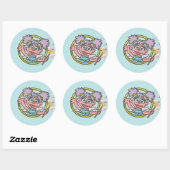 Sticker Rond Abby Cadabby Vintage (Feuille)