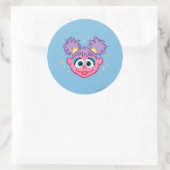 Sticker Rond Abby Smiling Face (Sac)